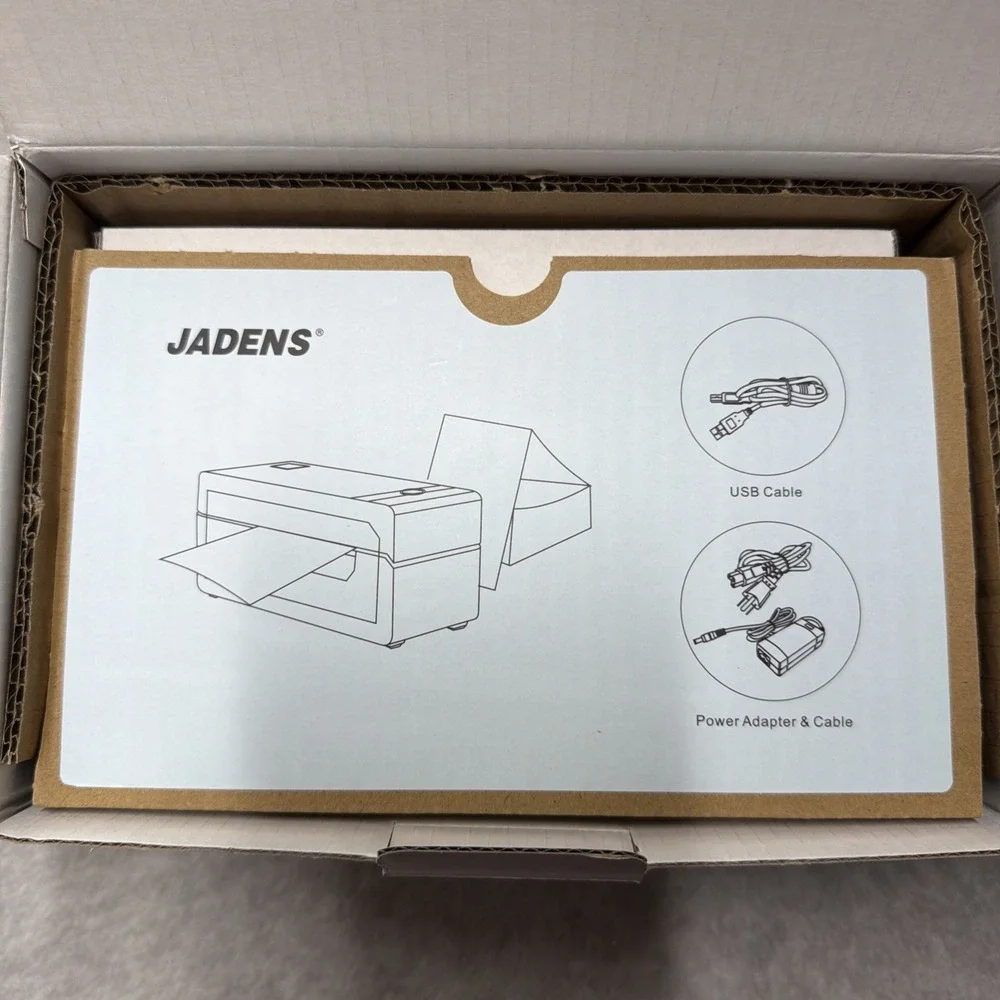 Jadens Thermal Label Printer JD-268BT New Open Box